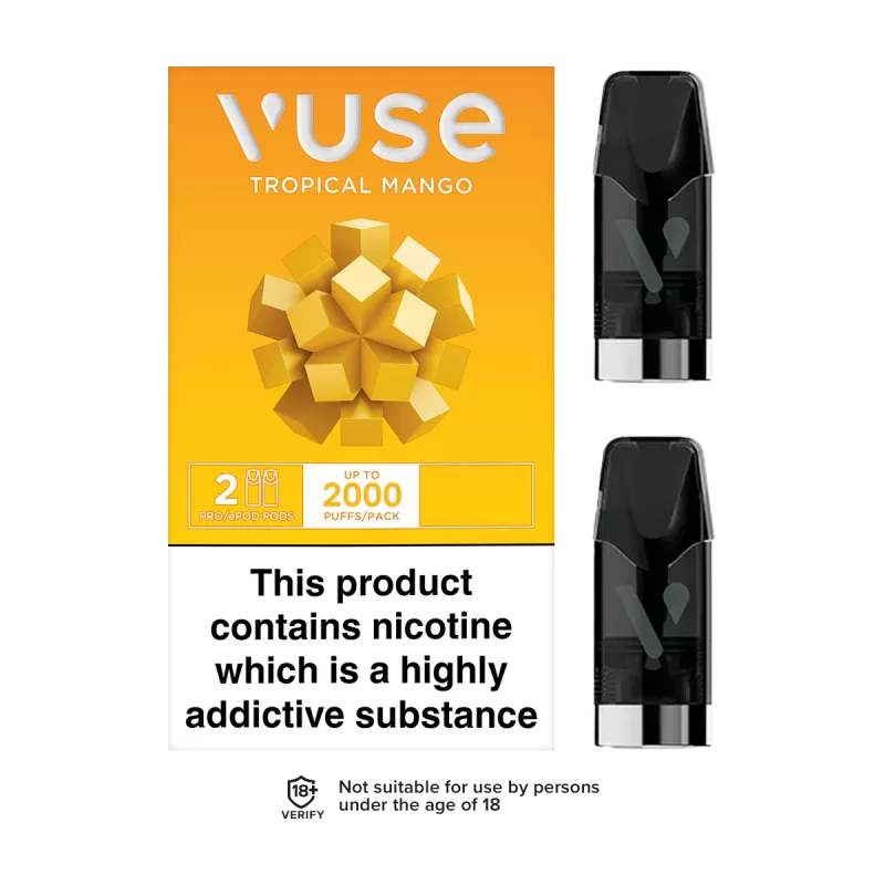 Vuse Pro Pods vPro Tropical Mango - 18mg (Discontinued)