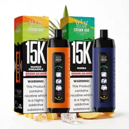 Al Fakher 15000 Ice Adjust Clouds | Al Fakher Crown Bar 15K Puffs Cool Disposable Vape