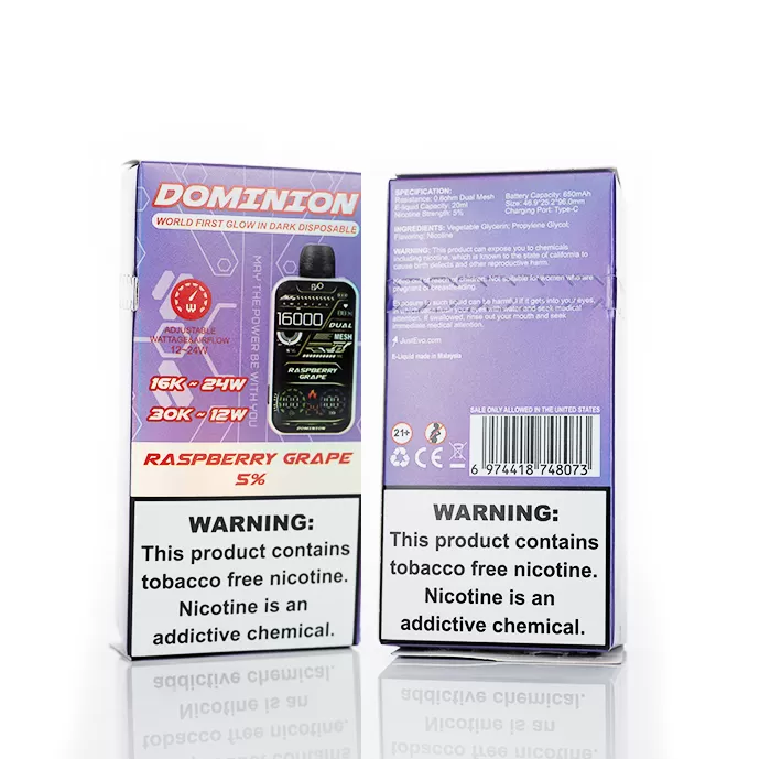 EVO Dominion 16K Puffs Disposable Vape - 25mL - Cool Mint - Image 3