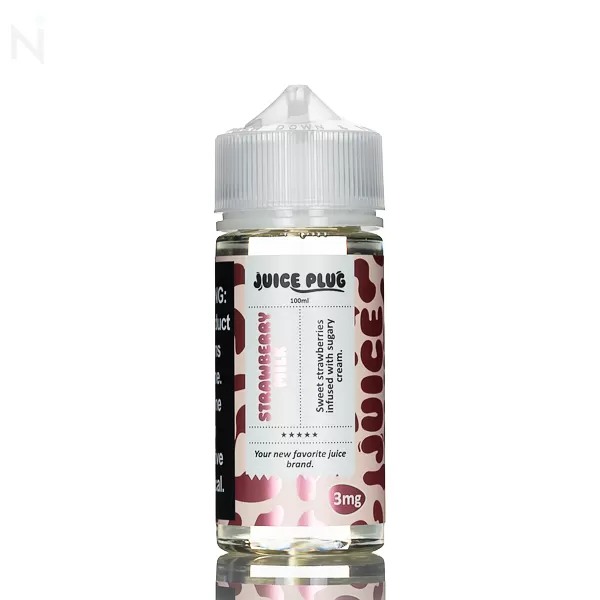 Juice Plug E-Liquid - Strawberry Milk - 100ml - 6mg - Image 2
