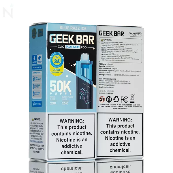 Geek Bar Clio 50K 50,000 Puffs Pod - Sour Watermelon Drop - Image 3