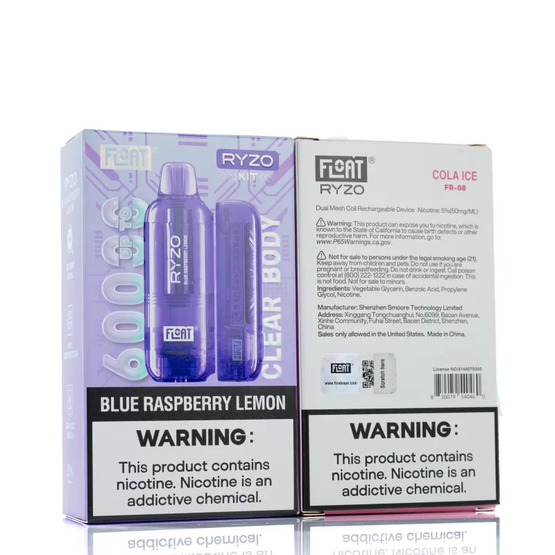 Float Ryzo 60K Disposable Vape Kit - Blueberry Watermelon - Image 3