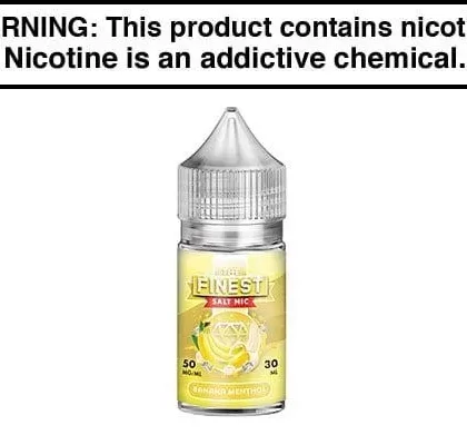 BANANA MENTHOL BY THE FINEST SALT NIC 30ML