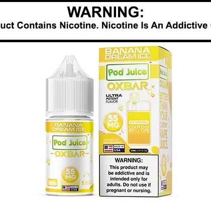BANANA DREAM ICE BY OXBAR X POD JUICE SALT 30ML