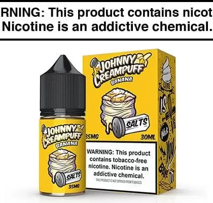 BANANA BY JOHNNY CREAMPUFF SALTS 30ML