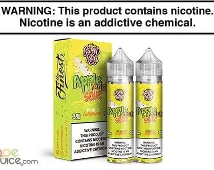 APPLE PEACH SOUR BY THE FINEST SWEET AND SOUR 120ML