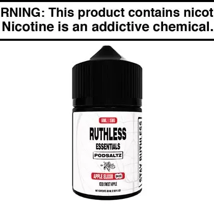 APPLE ELIXIR ON ICE BY RUTHLESS ESSENTIALS SALT 60ML