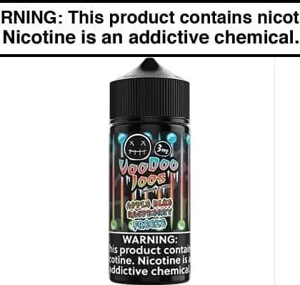 APPLE BLUE RASPBERRY FREEZE BY VOODOO JOOS 100ML