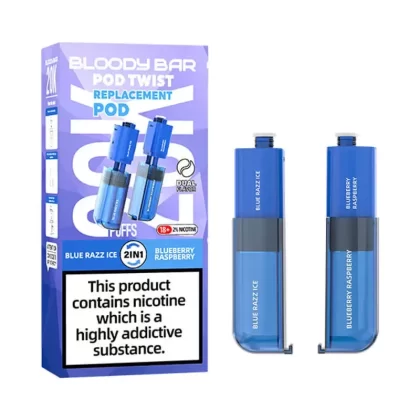 Bloody Bar Pod Twist 20K Blue Razz Ice/ Blueberry Raspberry Prefilled Pod