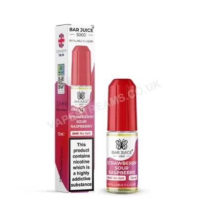 Bar Juice 5000 Strawberry Sour Raspberry Nic Salt E-Liquid