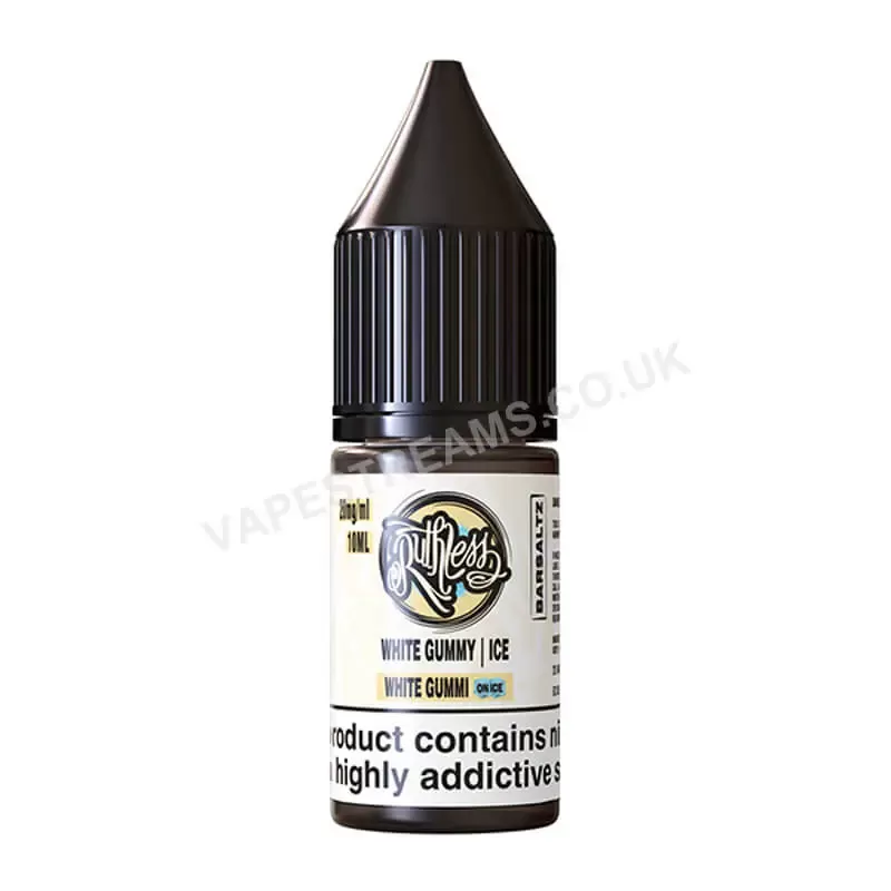 Ruthless Bar Saltz White Gummi On Ice Nic Salt E-Liquid