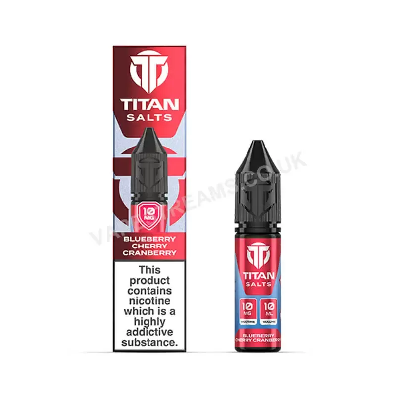 Titan Blueberry Cherry Cranberry Nic Salt E-Liquid
