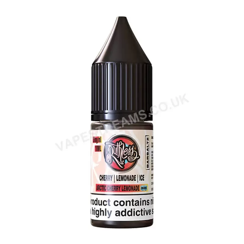 Ruthless Bar Saltz Arctic Cherry Lemonade On Ice Nic Salt E-Liquid