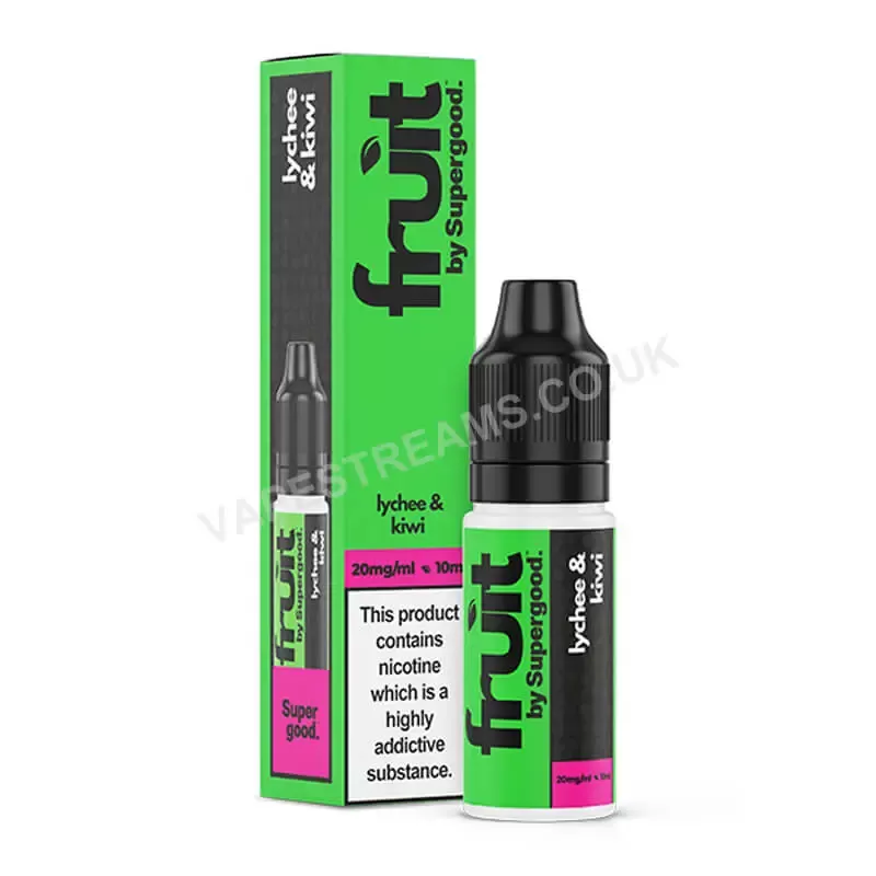 Lychee & Kiwi Nic Salt E-Liquid by Supergood Fruit