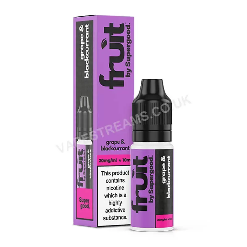 Grape & Blackcurrant Nic Salt E-Liquid by Supergood Fruit