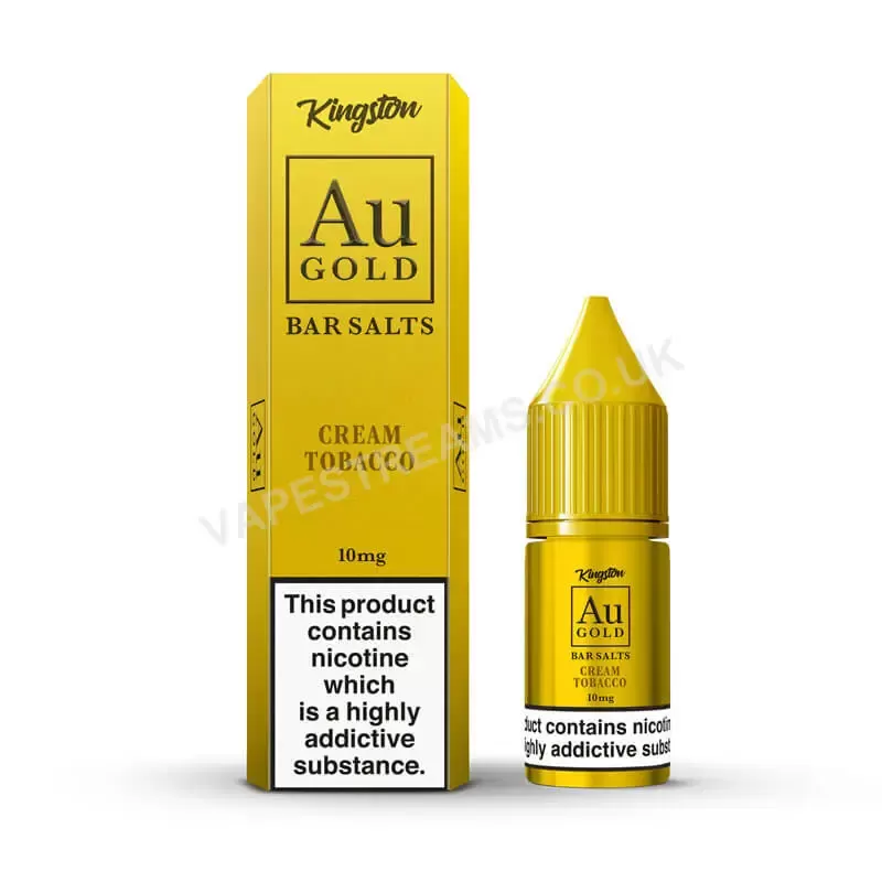 Kingston Au Gold Cream Tobacco Nic Salt E-Liquid