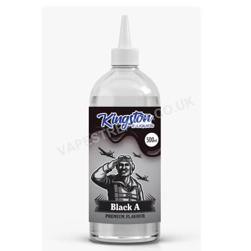 Black A 500ml E-Liquid Shortfill by Kingston