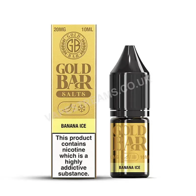 Gold Bar Banana Ice Nic Salt E-Liquid