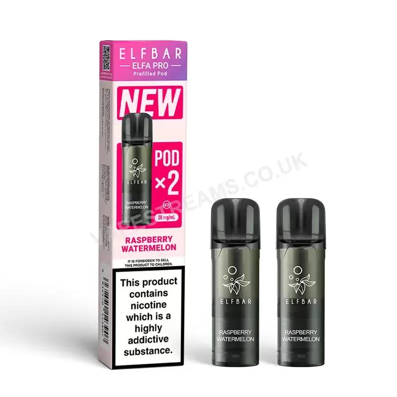 Elf Bar ELFA Pro Raspberry Watermelon Prefilled Pods - Image 2