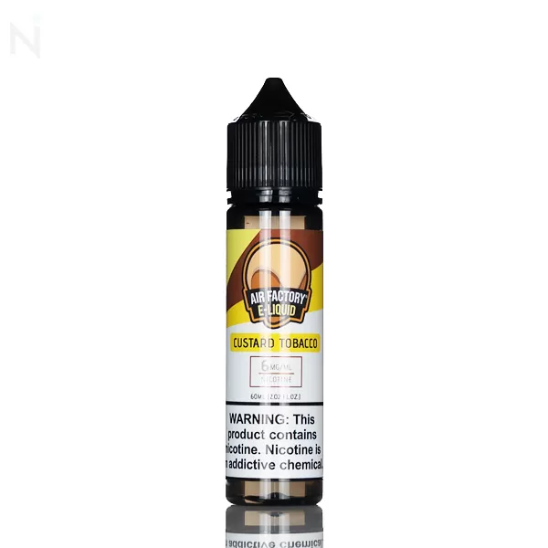 Air Factory E Liquid - Custard Tobacco - 60ml - 6mg - Image 2