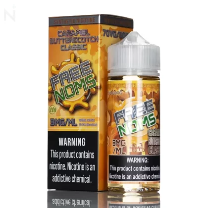Freenoms E Liquid - Caramel Butterscotch Classic - 120mL - 3mg