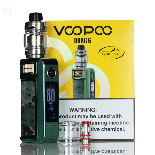 VooPoo Drag 6 220W Full Kit - Metal Gray - Image 2