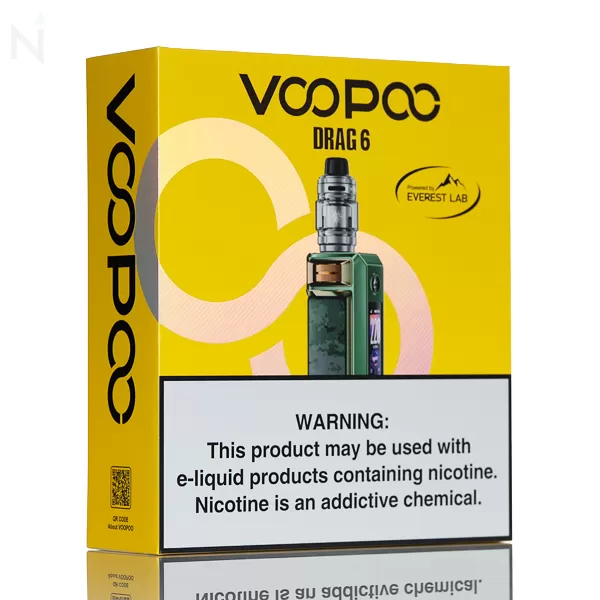 VooPoo Drag 6 220W Full Kit - Metal Gray - Image 3