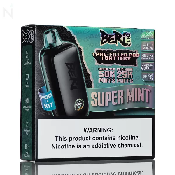 Beri CLIQ 50K 50,000 Puffs Disposable Kit - 18mL - Watermelon Ice - Image 3