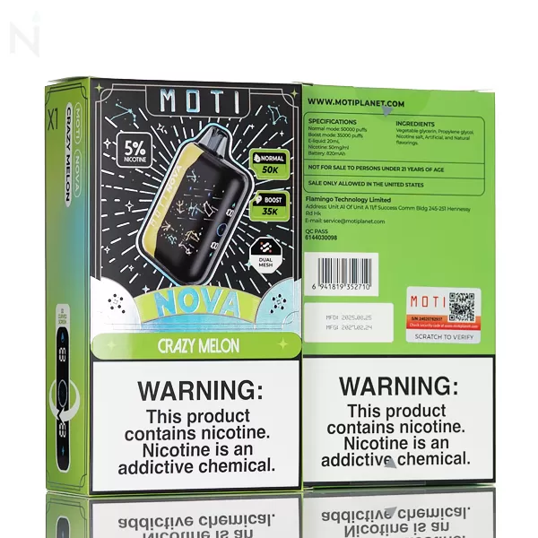 Moti Nova 50K 50,000 Puffs Disposable Vape - Frozen Strawberry - Image 3