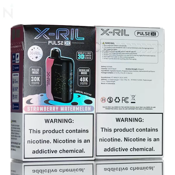 XRIL Pulse X 40K 40,000 Puffs Disposable Vape - Strawberry Watermelon - Image 3
