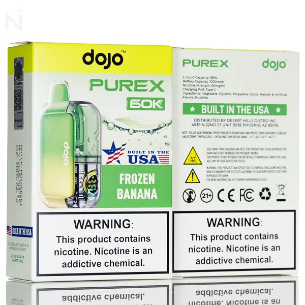 Dojo Purex 60K 60,000 Puffs Disposable Vape - 16mL - Mexico Mango - Image 3