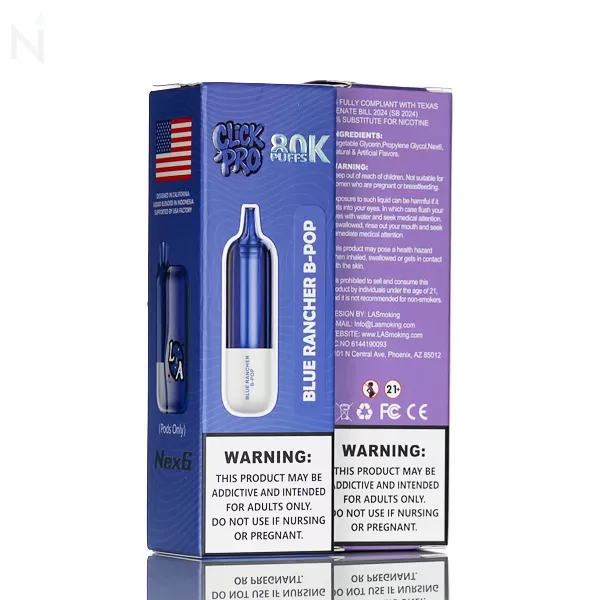L&A Click Pro 80K 80,000 Puffs Replacement Pods - 22mL - California Grape - Image 3