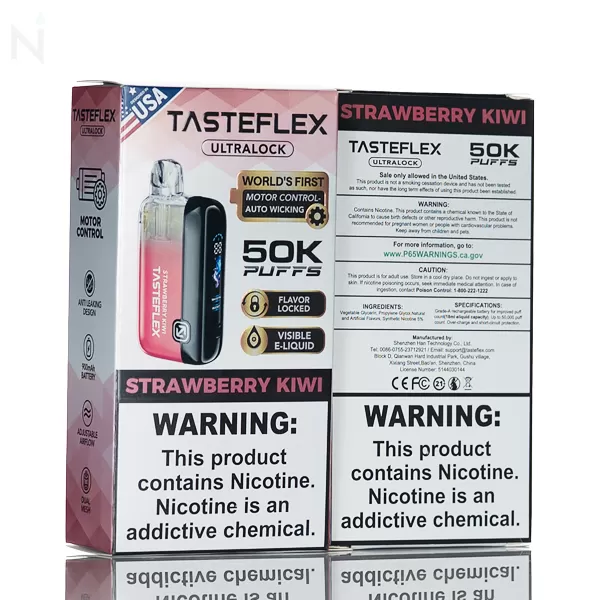 Tasteflex Ultralock 50K Disposable Vape - Peach Mango Ice - Image 3