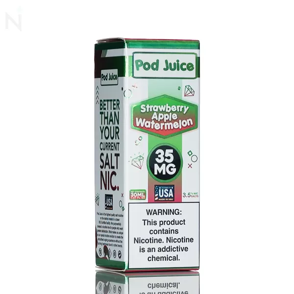 Pod Juice Salt - Strawberry Apple Watermelon - 30ml - 55mg - Image 3