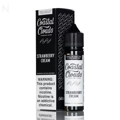Coastal Clouds E-Liquid - Strawberry Cream - 60mL - 3mg