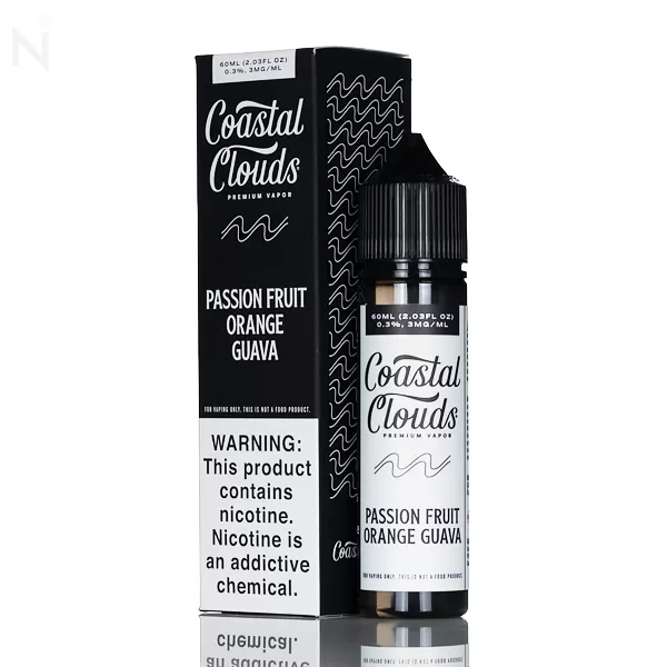 Coastal Clouds E-Liquid - Passionfruit Orange Guava - 60mL - 3mg