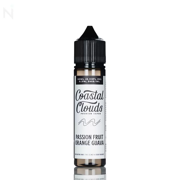 Coastal Clouds E-Liquid - Passionfruit Orange Guava - 60mL - 3mg - Image 2