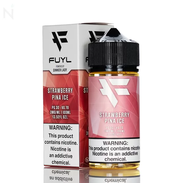 FUYL E-Liquid - Strawberry Pina Ice - 100ml - 3mg