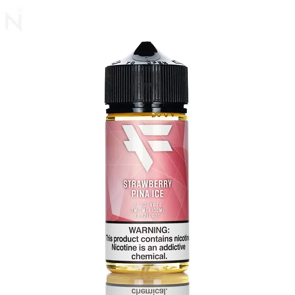 FUYL E-Liquid - Strawberry Pina Ice - 100ml - 3mg - Image 2