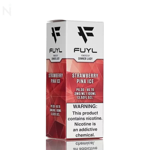 FUYL E-Liquid - Strawberry Pina Ice - 100ml - 3mg - Image 3