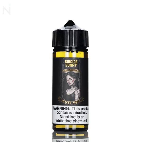 Suicide Bunny E-Liquid - Sucker Punch (Strawberry Dragonfruit Cream) - 120ml - 6mg - Image 2