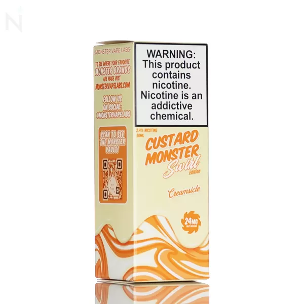 Custard Monster Salt - Creamsicle Swirl - 30ml - 48mg - Image 3