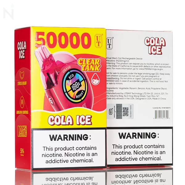 FLUM UT Bar 50K Clear Tank Disposable - Mango Peach - Image 3