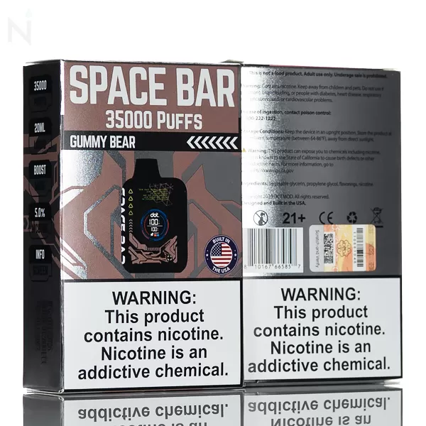 dotMod SpaceBar 35K Puff Disposable - USA Made - Berry Peach - Image 2