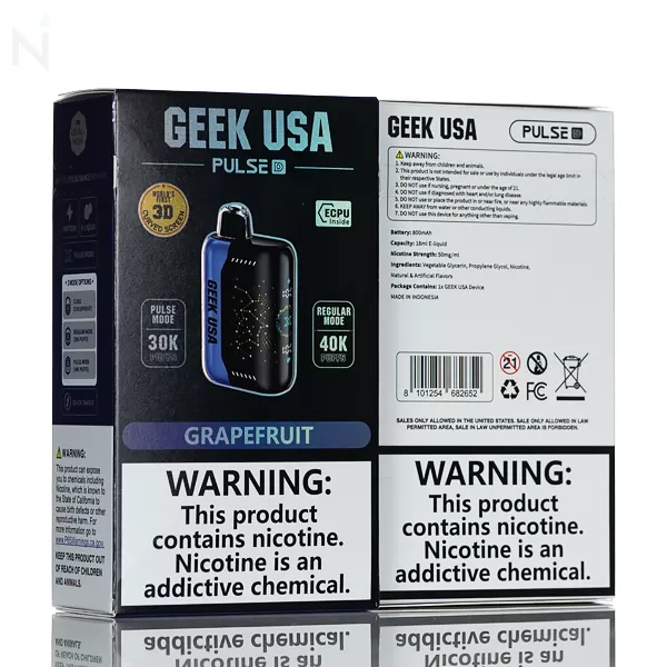 Geek USA Pulse D 40K Puffs Disposable Vape - Banana Toffee - Image 3