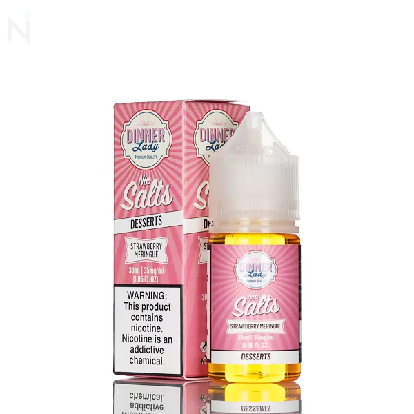Dinner Lady Salt - Strawberry Meringue - 30ml - 35mg