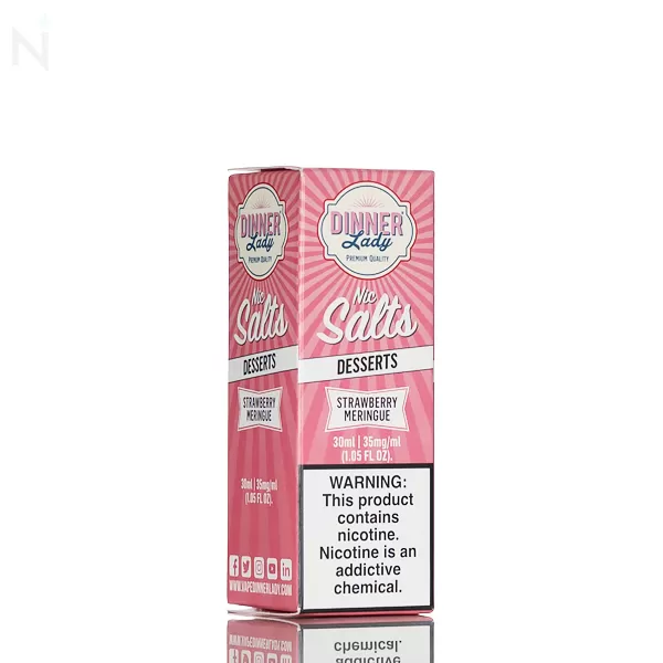 Dinner Lady Salt - Strawberry Meringue - 30ml - 35mg - Image 3