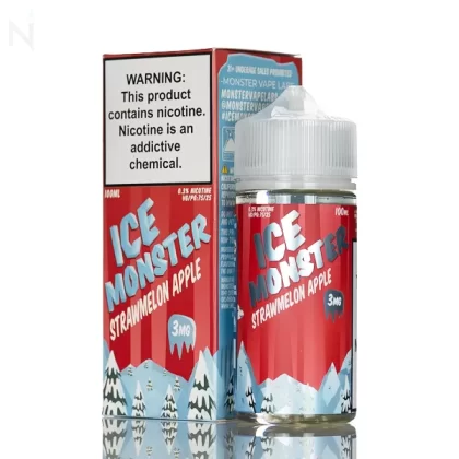 Ice Monster E-Liquid - Strawmelon Apple 100ml - 3mg
