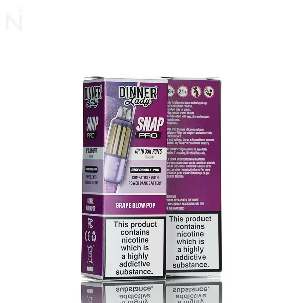 Dinner Lady Snap Pro 35K Disposable Pods - Miami Mint - Image 3