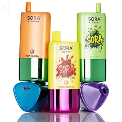 Sora Trinity 60K Disposable - Kyoto Matcha / Boba Milk Tea / HK Lemon Tea